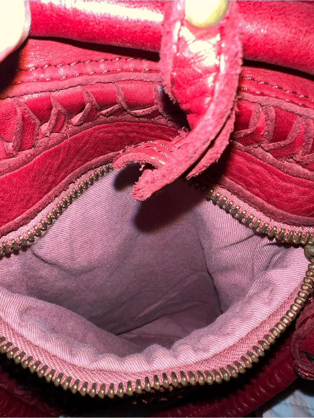 ERRELLEVENTIDUE Red Leather Handbag